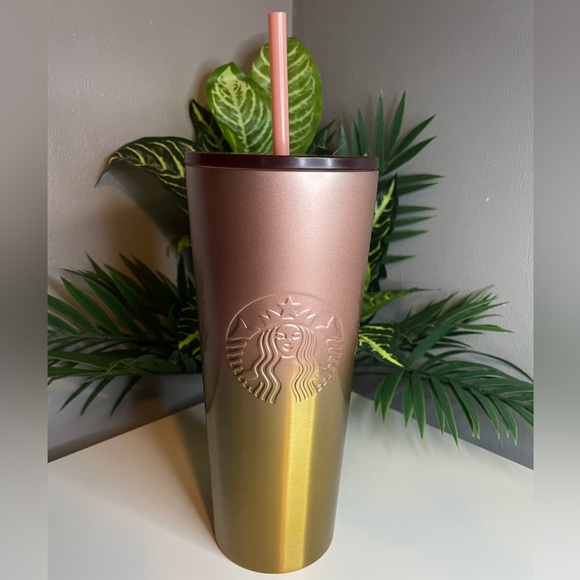 Silver Buffalo Strawberry Shortcake You Are Berry Special Vintage Pink And Green Ombre Stainless Steel Tumbler With Handle And Straw Fits In Standard Cup Holder 40 Ounces - View #3